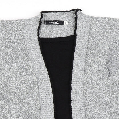 Glimpse Design Womens Grey   Cardigan Jumper Size S
