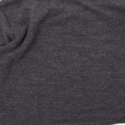Topshop Womens Grey  Fleece Pullover Sweatshirt Size 8