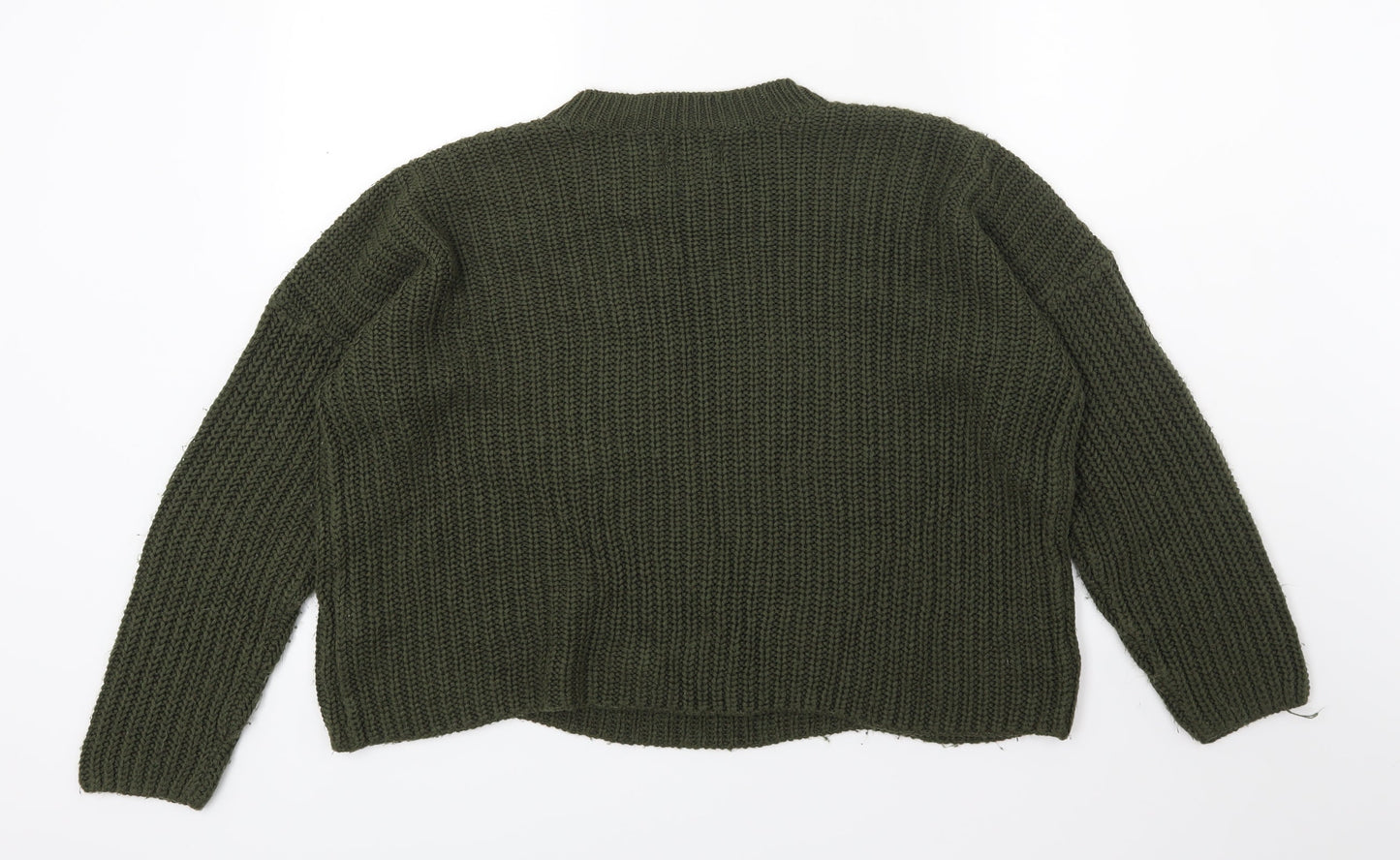 Only Womens Green  Knit Pullover Jumper Size M