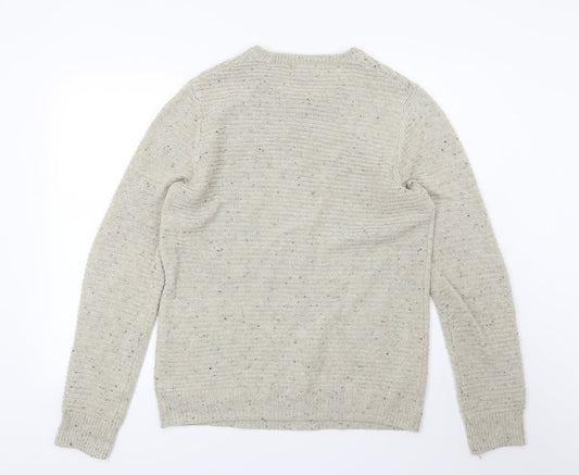 Cedar Wood State Mens Beige  Knit Pullover Jumper Size M