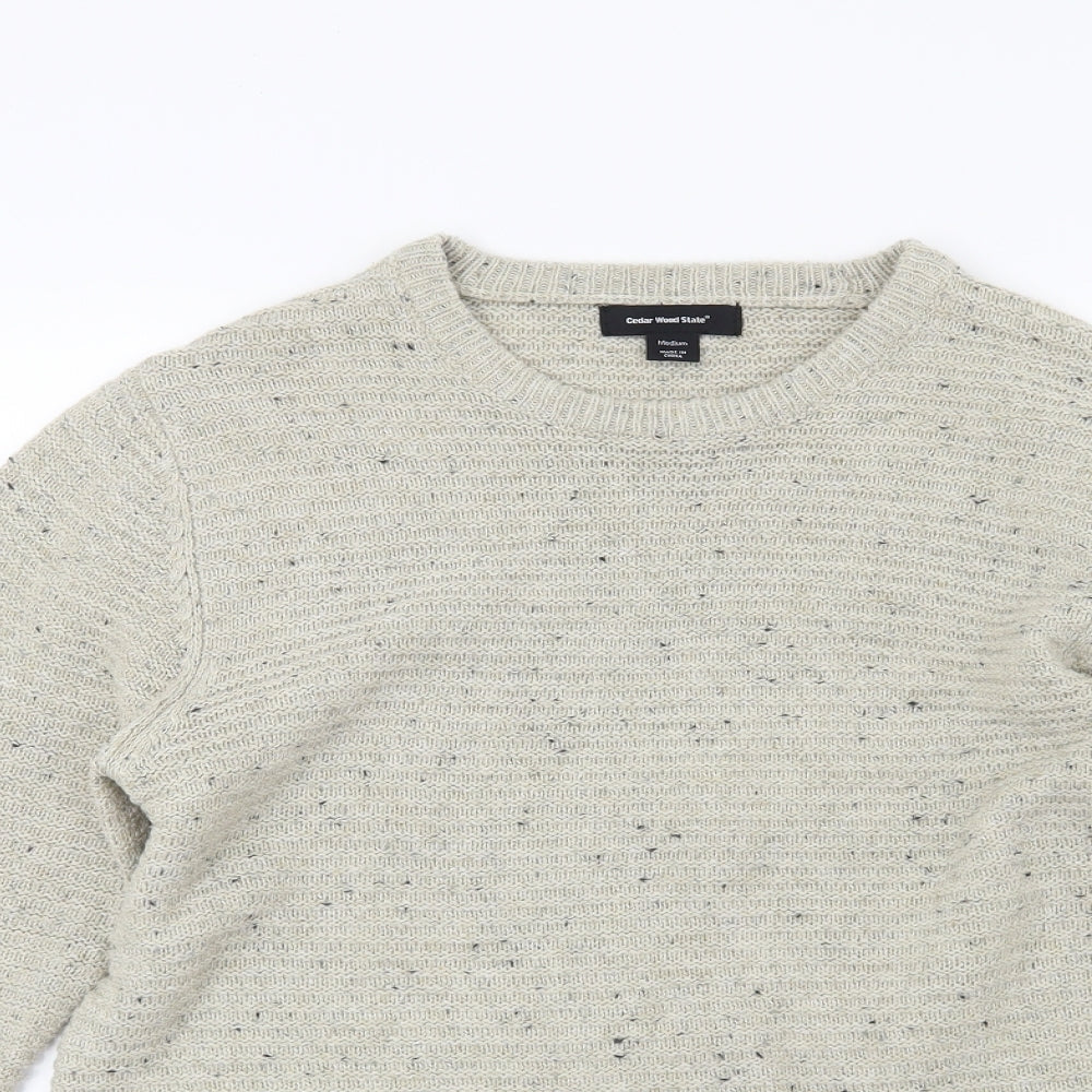 Cedar Wood State Mens Beige  Knit Pullover Jumper Size M