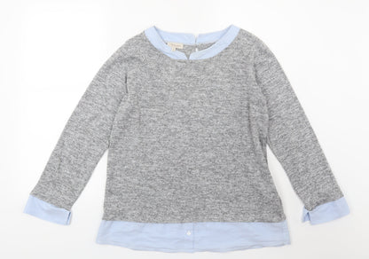 Bellambia Womens Grey  Knit Pullover Jumper Size M