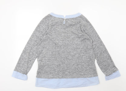 Bellambia Womens Grey  Knit Pullover Jumper Size M