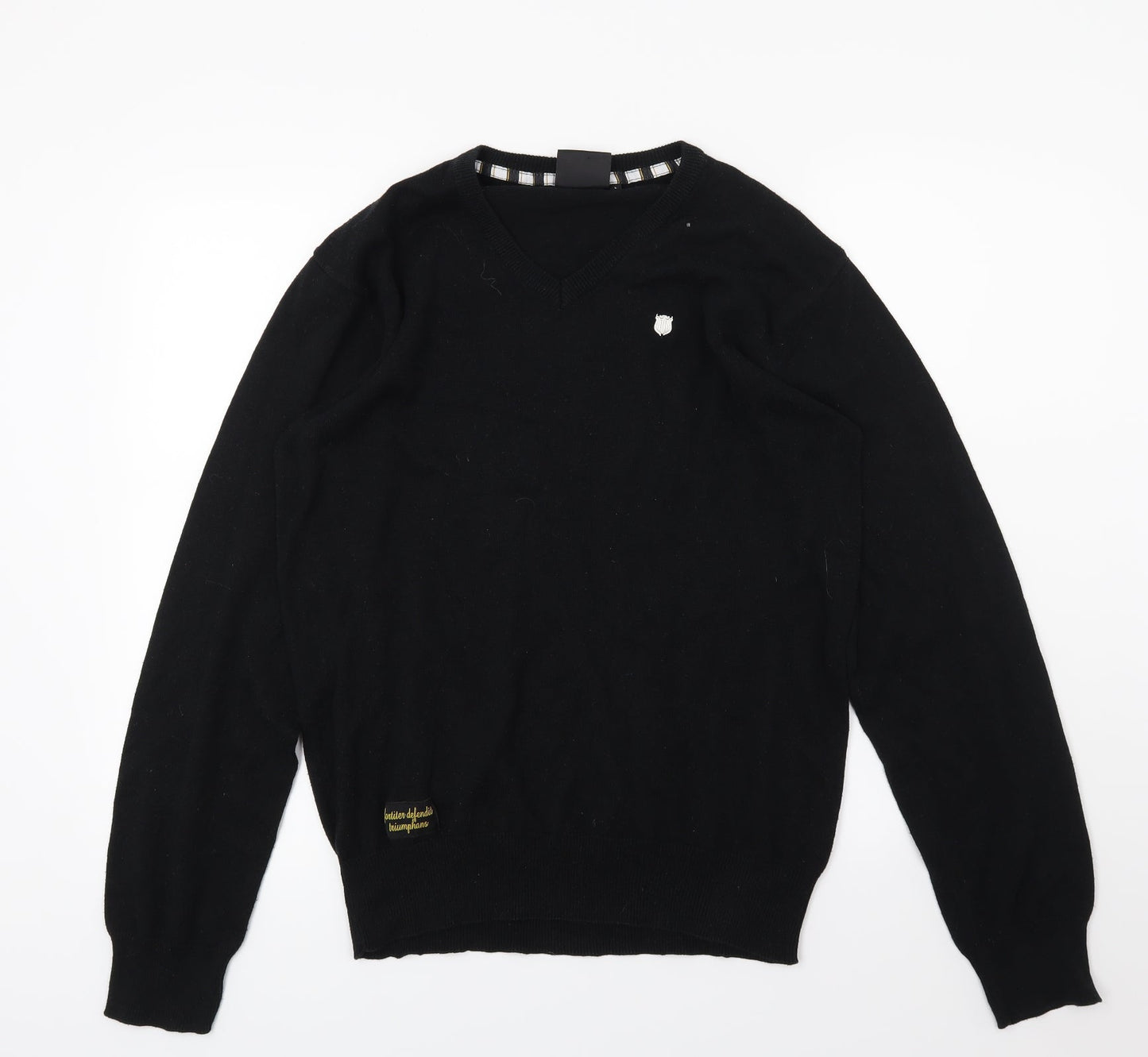 Newcastle United Mens Black  Knit Pullover Jumper Size L