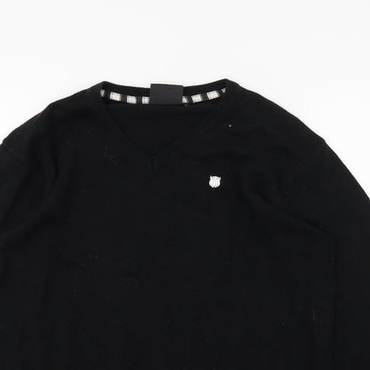 Newcastle United Mens Black  Knit Pullover Jumper Size L