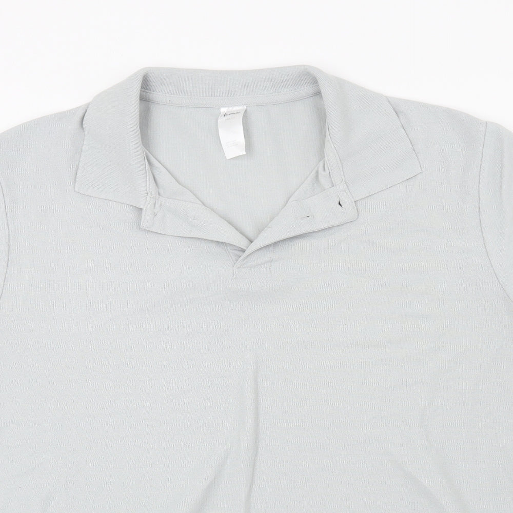 Alexandra Mens Grey  Jersey  Polo Size L