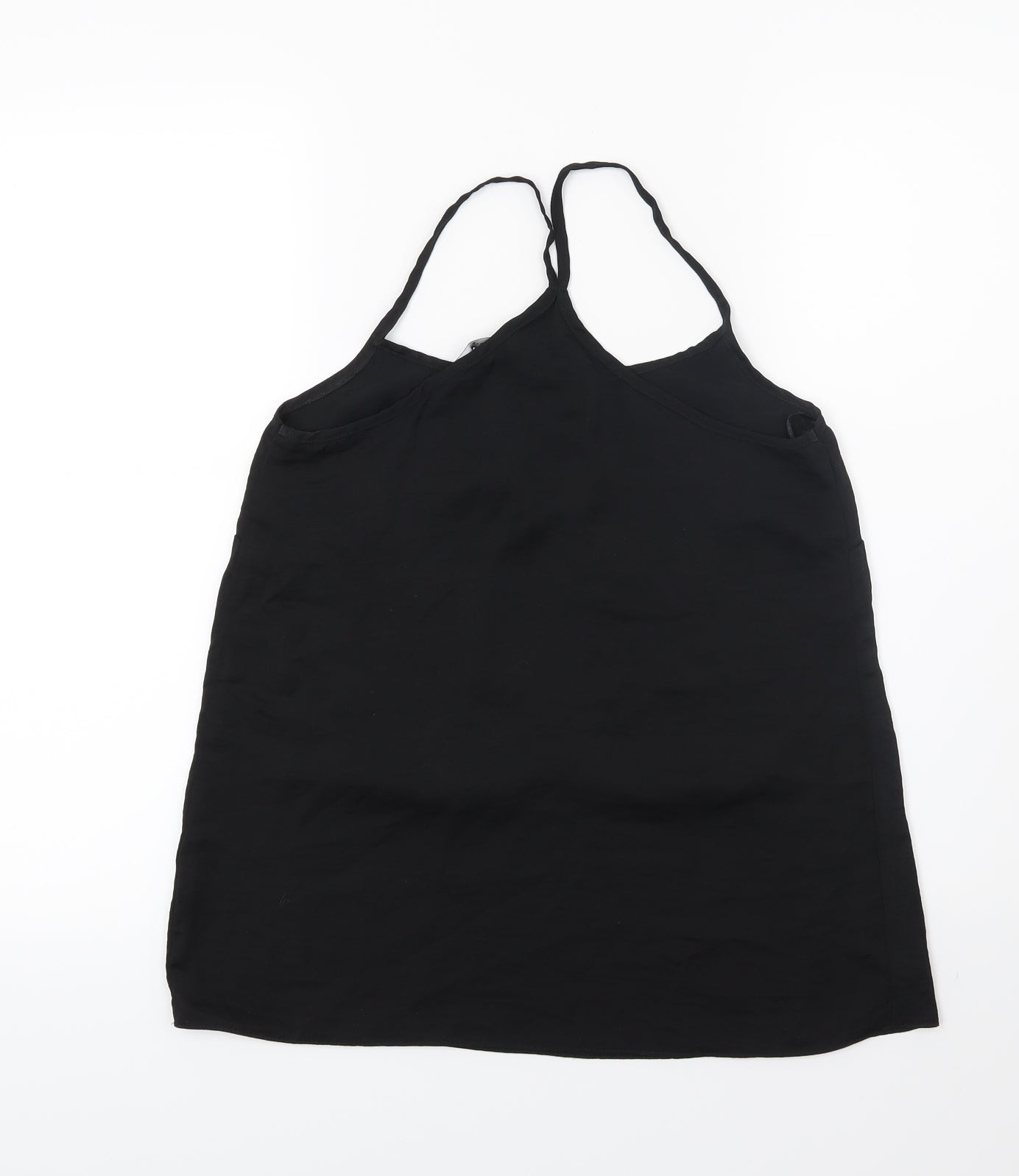 Womens UK Size 8 New Look Black Camisole Blouse