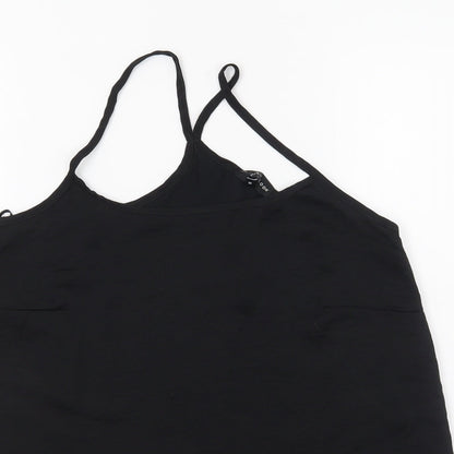 Womens UK Size 8 New Look Black Camisole Blouse