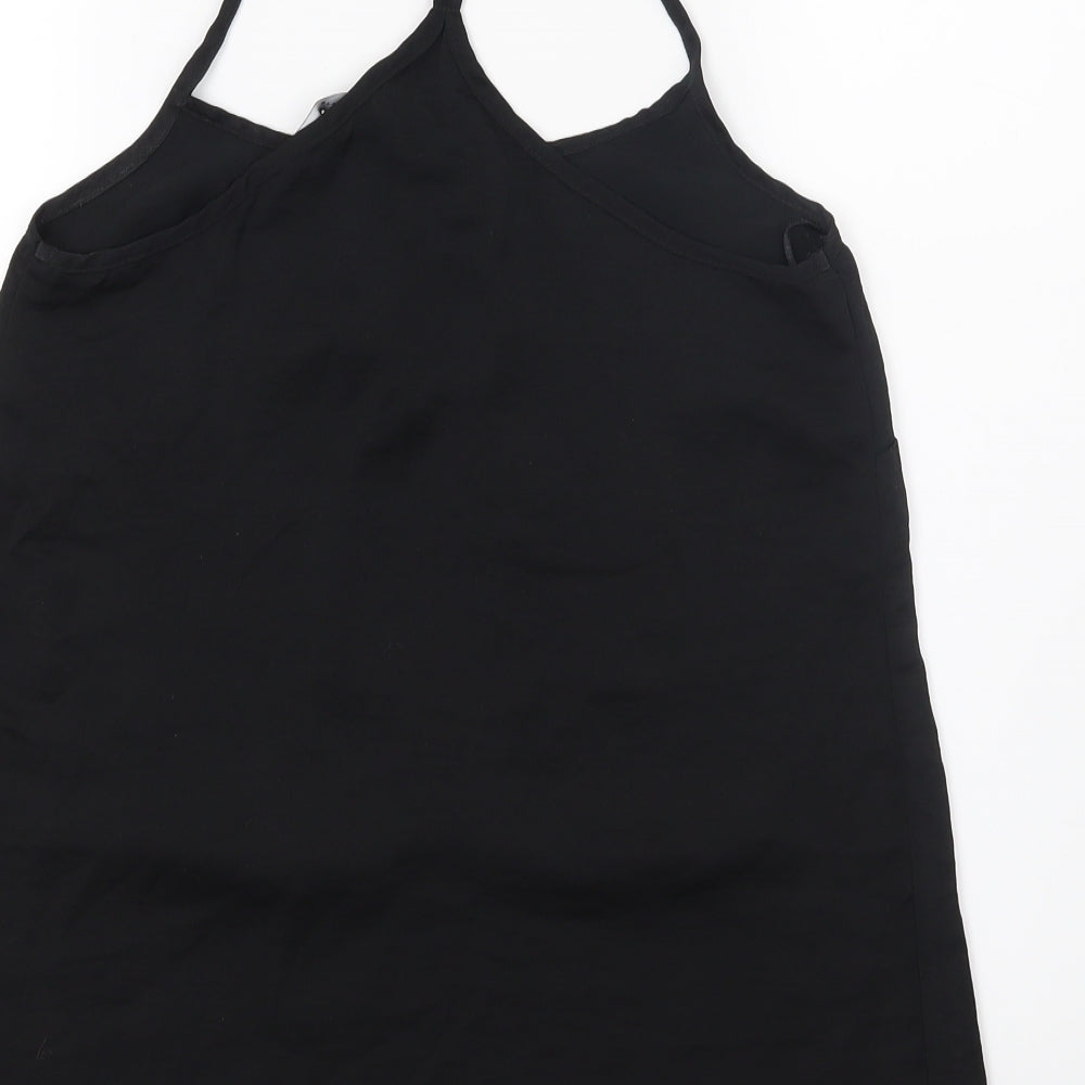 Womens UK Size 8 New Look Black Camisole Blouse
