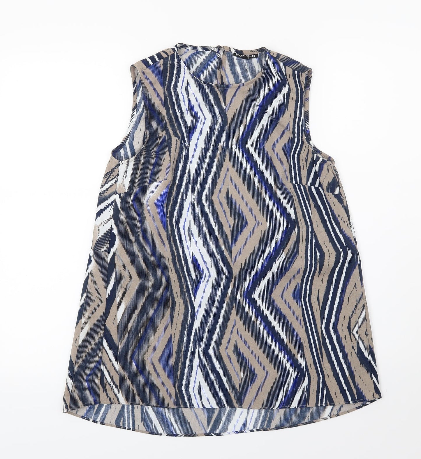 Womens UK Size 8 Warehouse Multicoloured Camisole Blouse