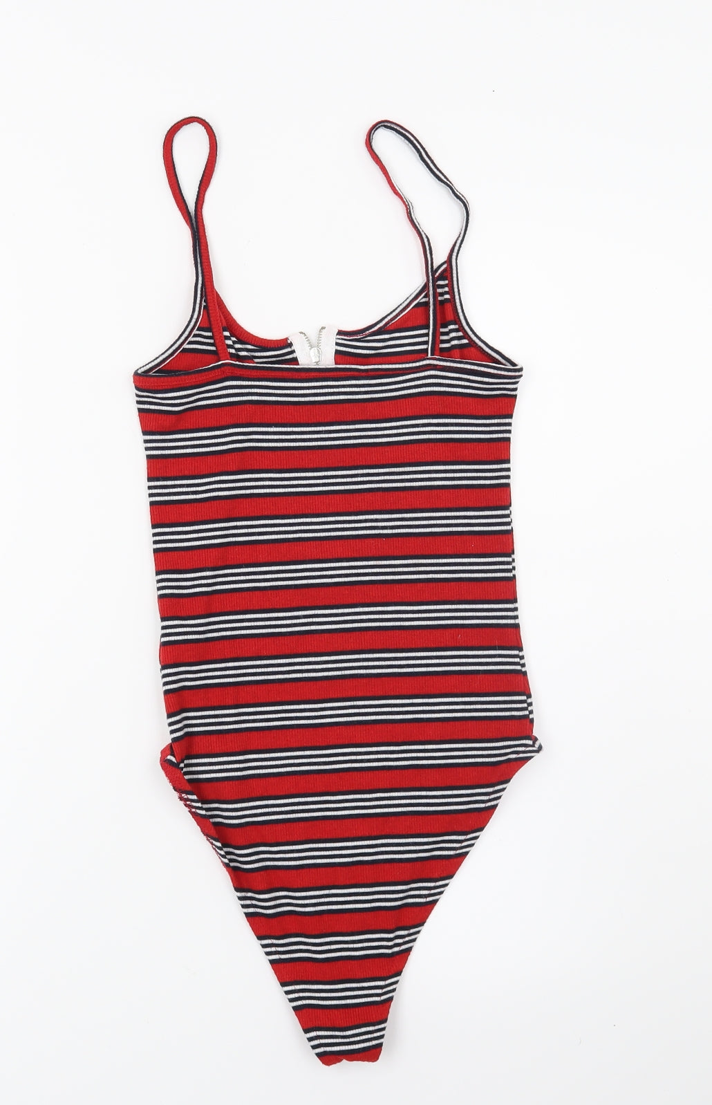 Primark Womens Red Striped Jersey Basic Tank Size 8