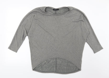 Zanzea Womens Grey  Knit Pullover Jumper Size S