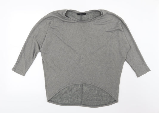 Zanzea Womens Grey  Knit Pullover Jumper Size S