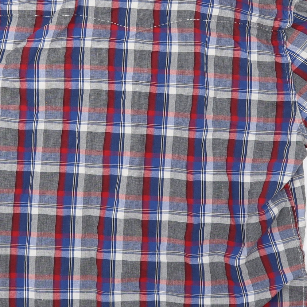 Mens UK Size L Lee Multicoloured  Button-Up Short Sleeve Casual Shirt