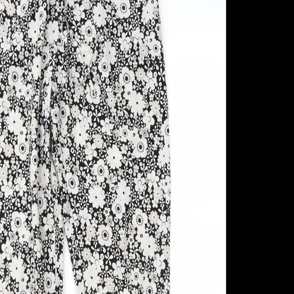 Womens UK Size 8 F&F Regular Fit  Black Trousers