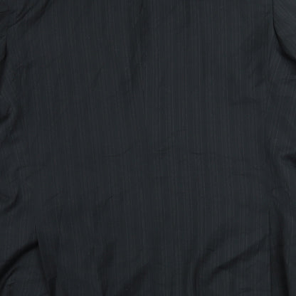 George Mens Black Striped  Jacket Suit Jacket Size L
