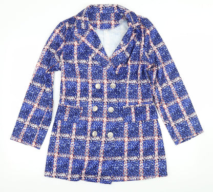 Prewworn Womens Blue Check  Jacket  Size M