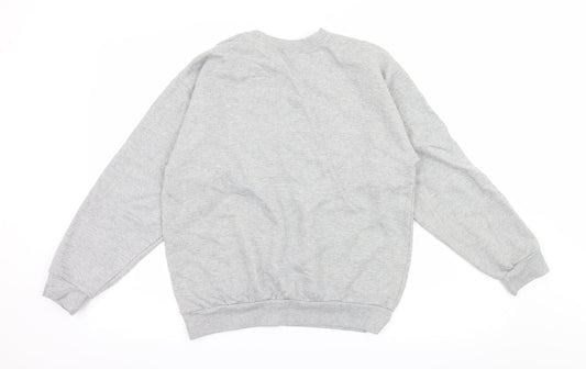 Boohoo Womens Grey  Jersey Pullover Sweatshirt Size M  - Montana