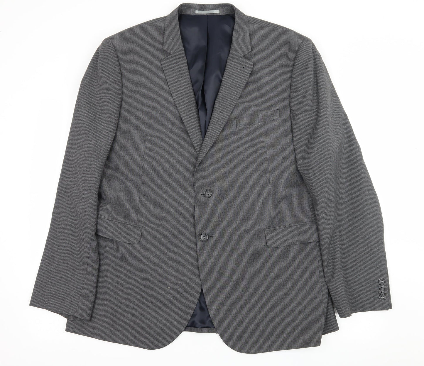 Mens UK Size XL Cedar Wood State Regular Grey Suit Jacket