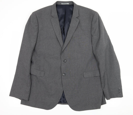 Mens UK Size XL Cedar Wood State Regular Grey Suit Jacket