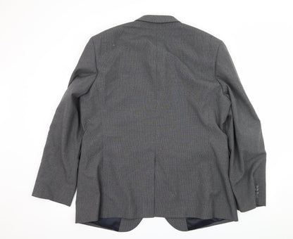 Mens UK Size XL Cedar Wood State Regular Grey Suit Jacket