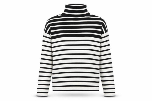 Peacocks Womens White Striped Knit Pullover Jumper Size S