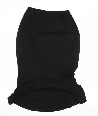 Amika Womens Black  Jersey Straight & Pencil Skirt Size XL