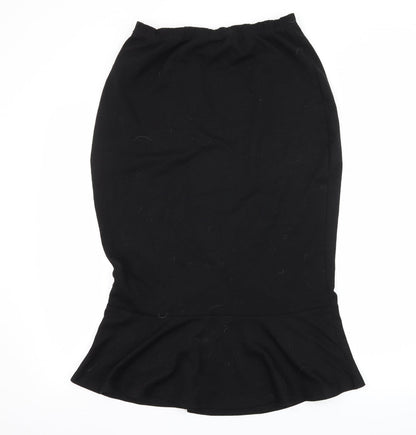Amika Womens Black  Jersey Straight & Pencil Skirt Size XL