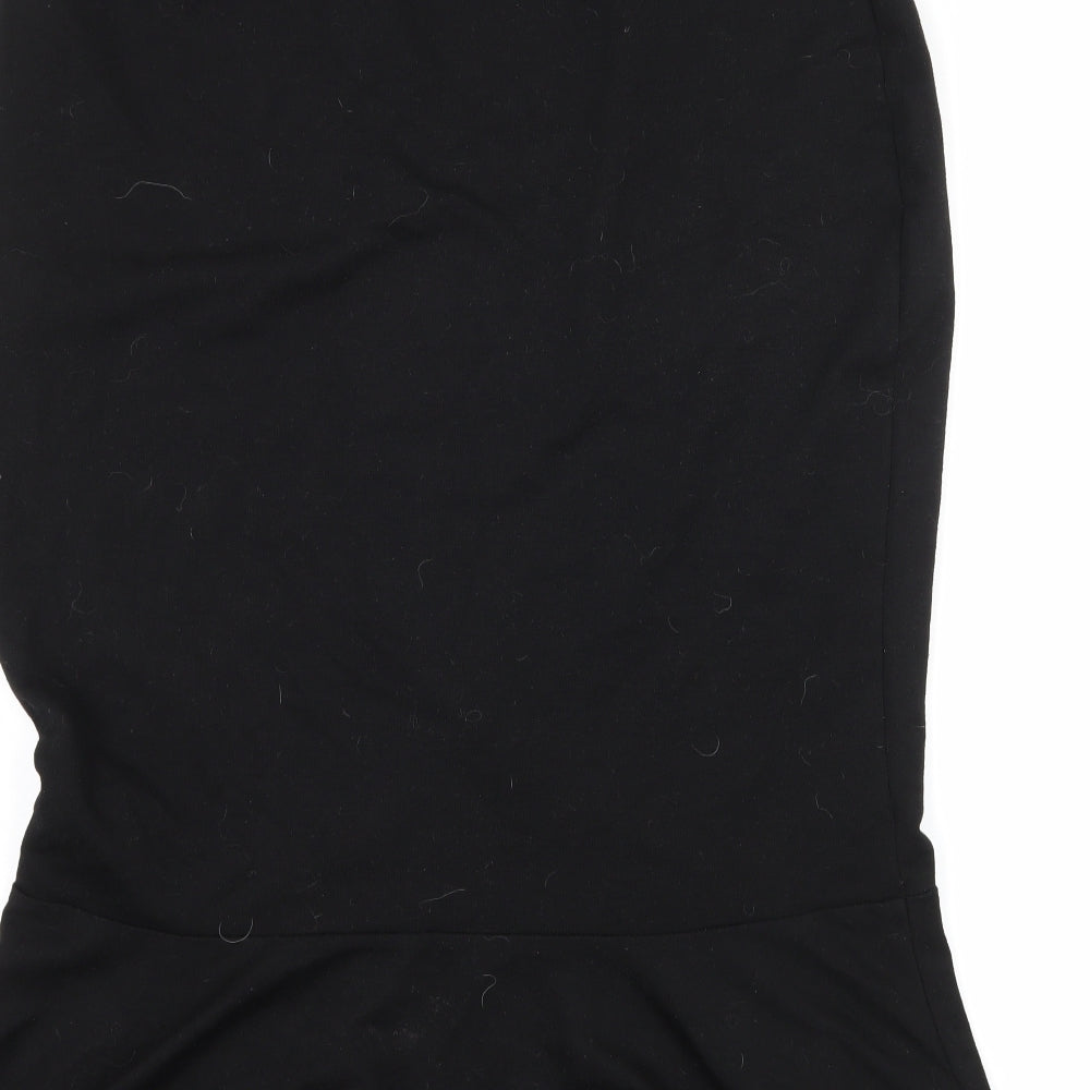 Amika Womens Black  Jersey Straight & Pencil Skirt Size XL