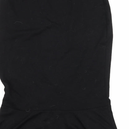 Amika Womens Black  Jersey Straight & Pencil Skirt Size XL