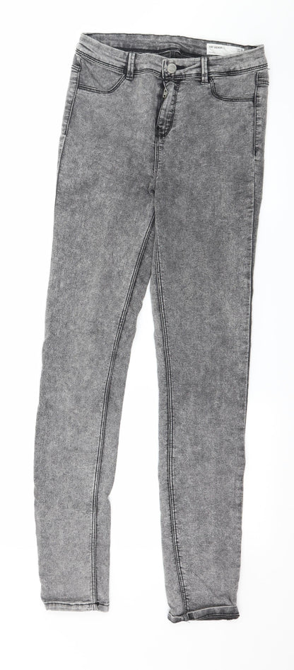 Zara Womens Grey  Denim Skinny Jeans Size 8 L29 in