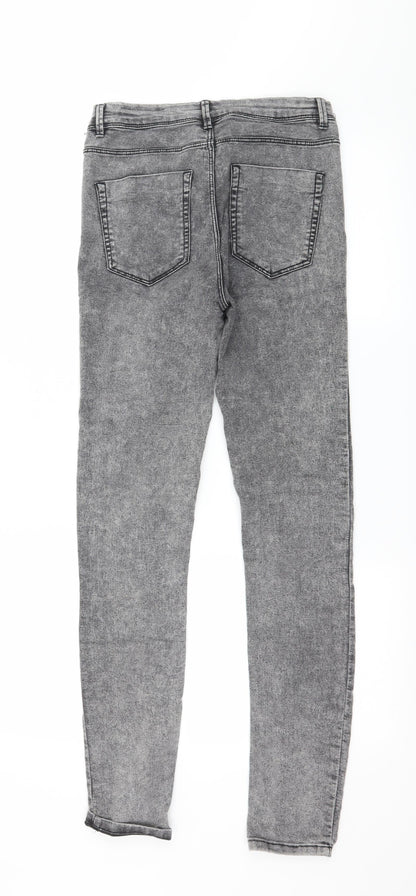 Zara Womens Grey  Denim Skinny Jeans Size 8 L29 in