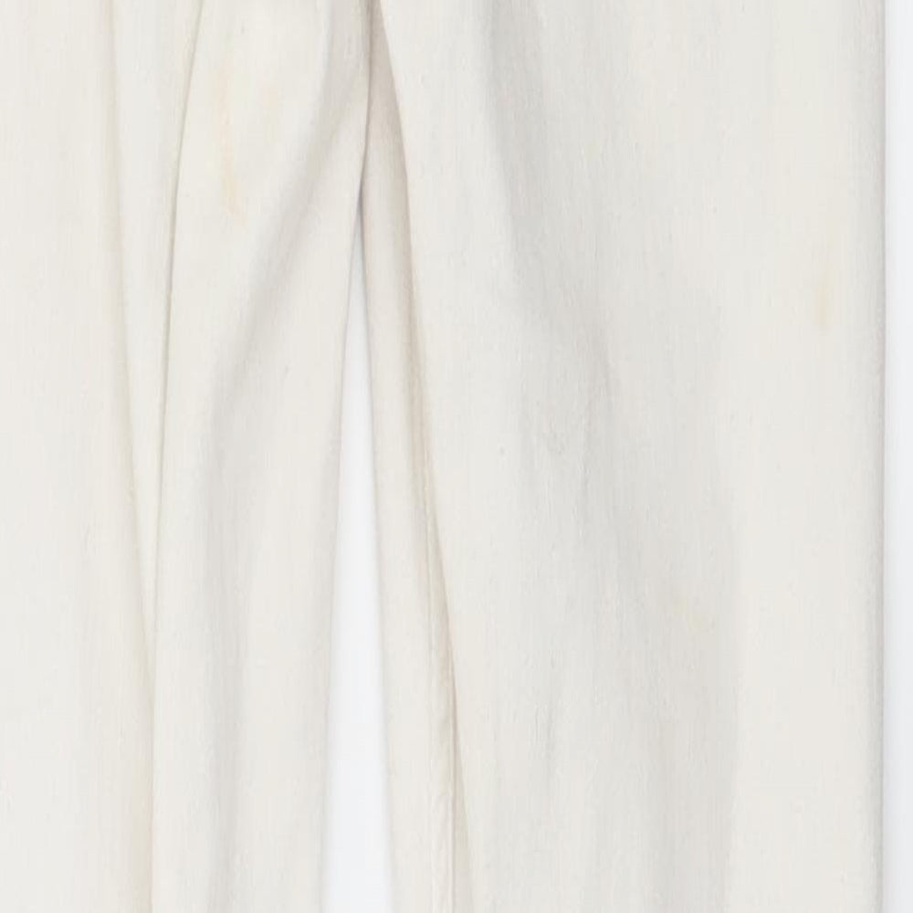 Topshop Womens Ivory  Denim Skinny Jeans Size 26 in L28 in