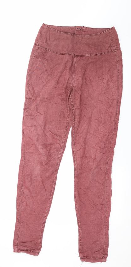 Pieces Womens Pink  Jersey Capri Leggings Size S L29 in
