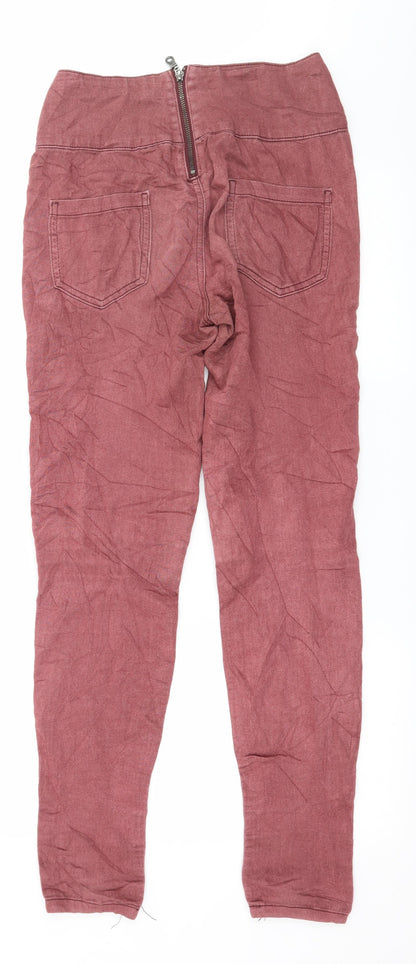 Pieces Womens Pink  Jersey Capri Leggings Size S L29 in
