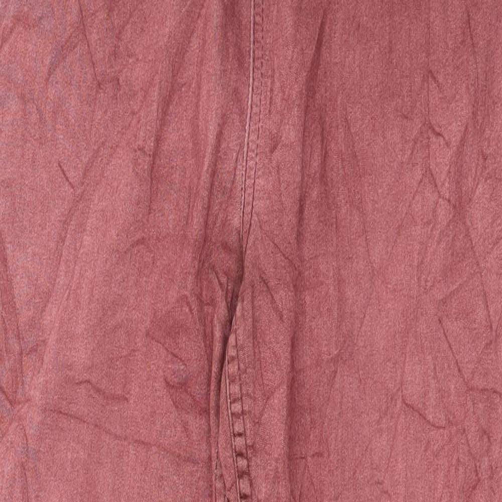 Pieces Womens Pink  Jersey Capri Leggings Size S L29 in