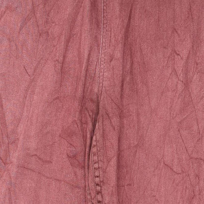 Pieces Womens Pink  Jersey Capri Leggings Size S L29 in