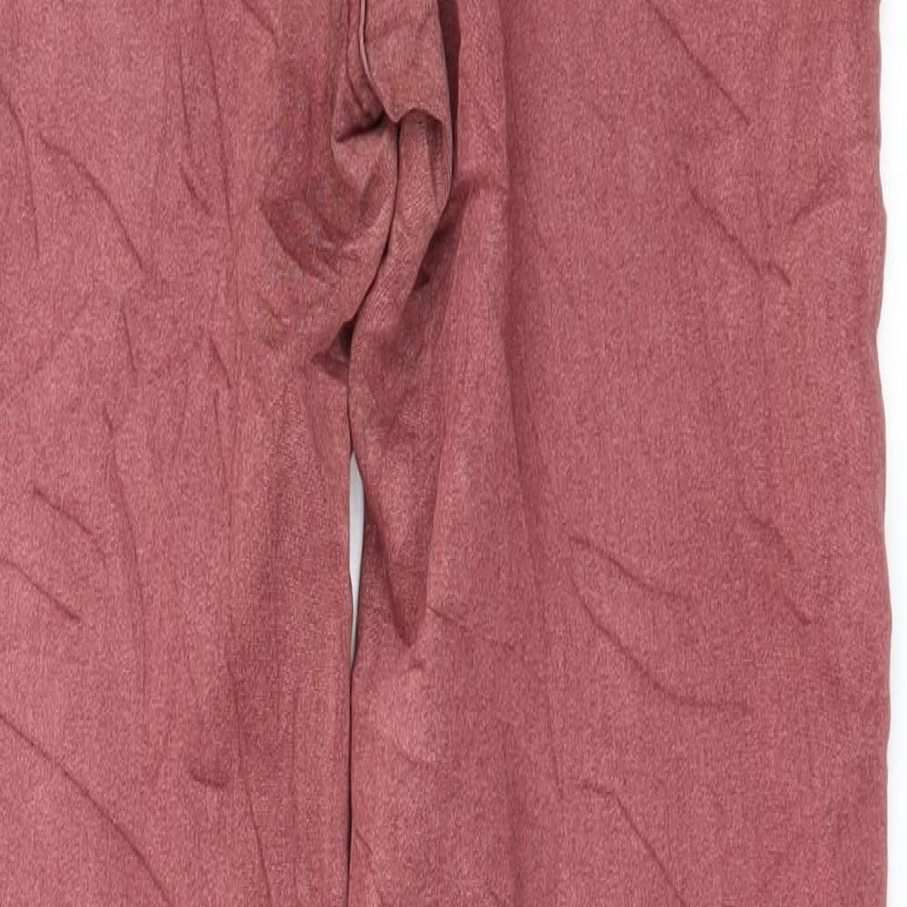 Pieces Womens Pink  Jersey Capri Leggings Size S L29 in