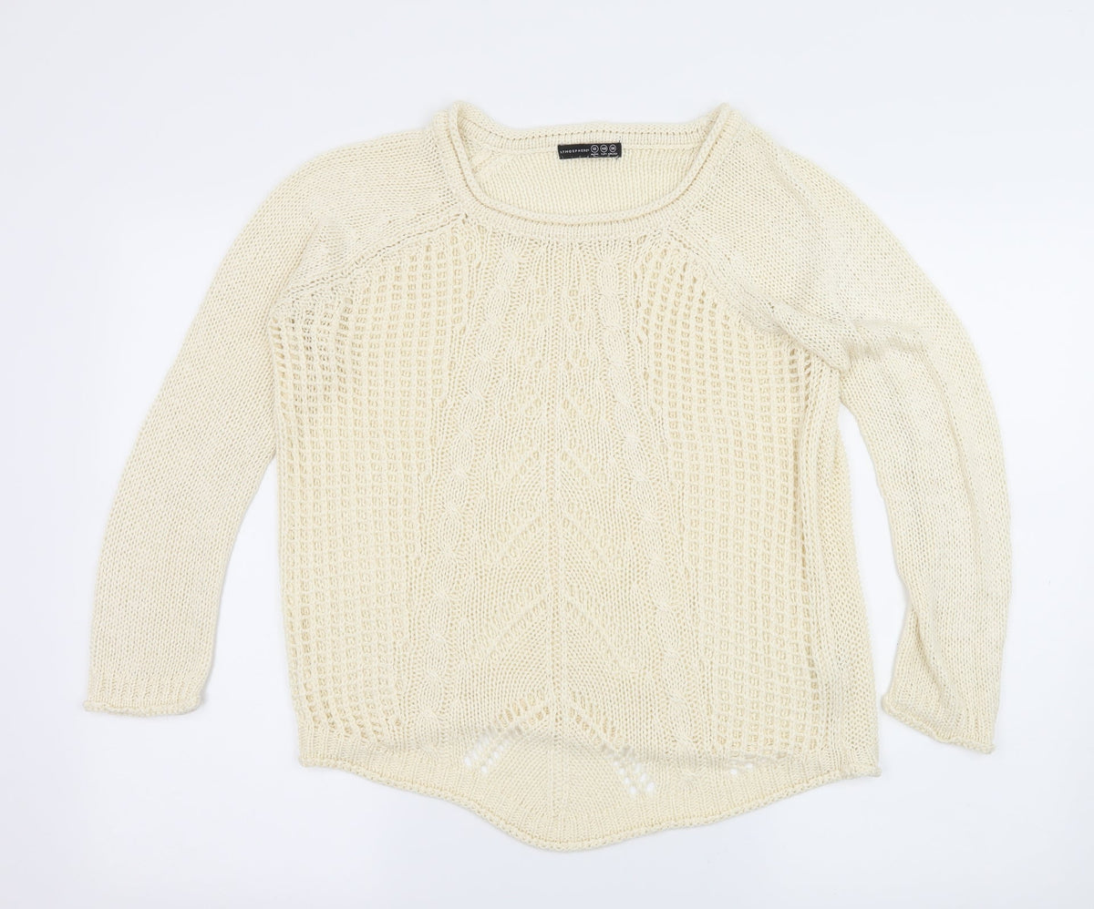 Atmosphere Womens Ivory  Knit Pullover Jumper Size 12