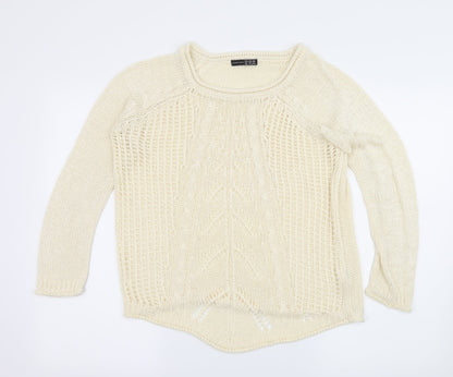 Atmosphere Womens Ivory  Knit Pullover Jumper Size 12