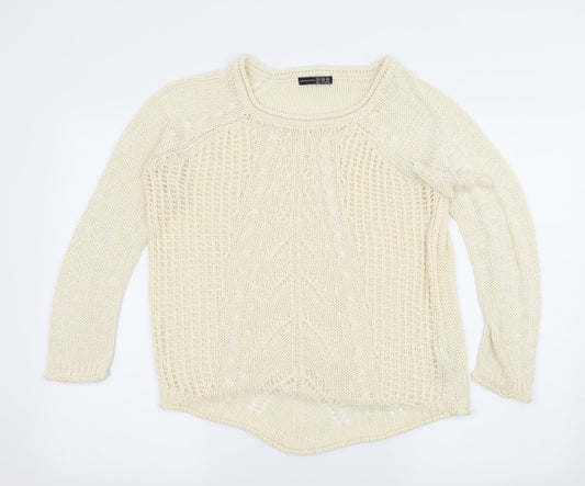 Atmosphere Womens Ivory  Knit Pullover Jumper Size 12