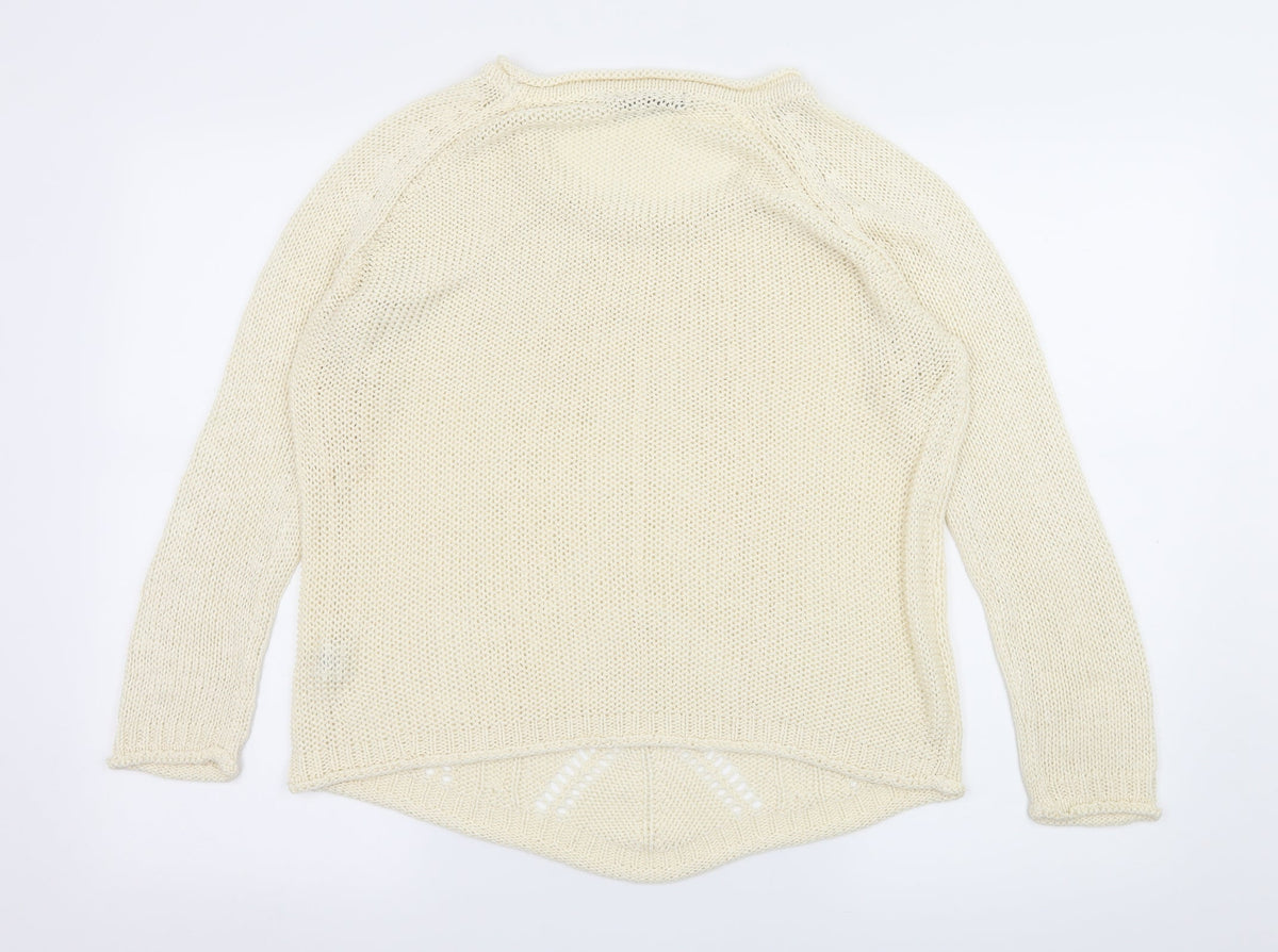 Atmosphere Womens Ivory  Knit Pullover Jumper Size 12
