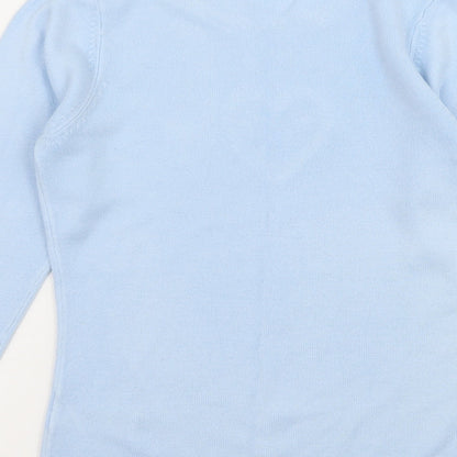 Anne Brooks Womens Blue  Knit Pullover Jumper Size 8  - Love Heart