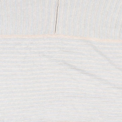 Wrap Womens Beige Striped Knit Pullover Jumper Size 12