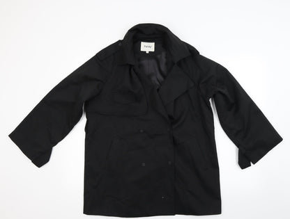 Felldy Womens Black   Overcoat Coat Size M