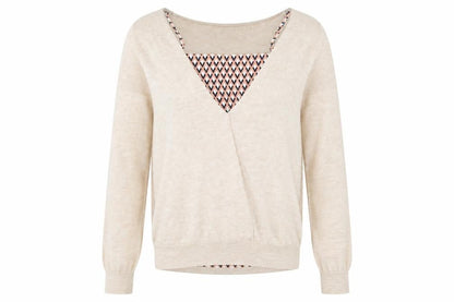 F&F Womens Beige  Knit Pullover Jumper Size 6