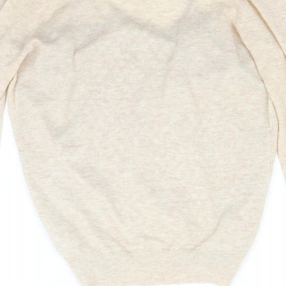 F&F Womens Beige  Knit Pullover Jumper Size 6