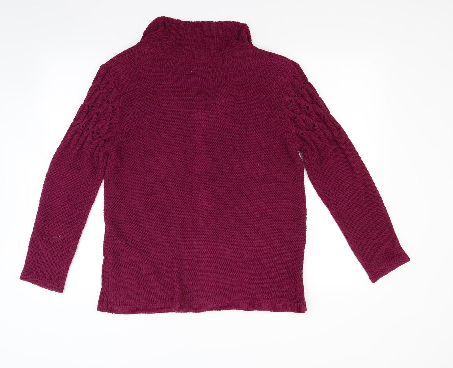 Roman Womens Red  Knit Cardigan Jumper Size M