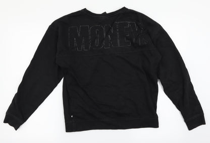 Money Boys Black   Pullover Jumper Size 12-13 Years