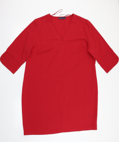 Womens UK Size 18 M&S Red Basic Blouse